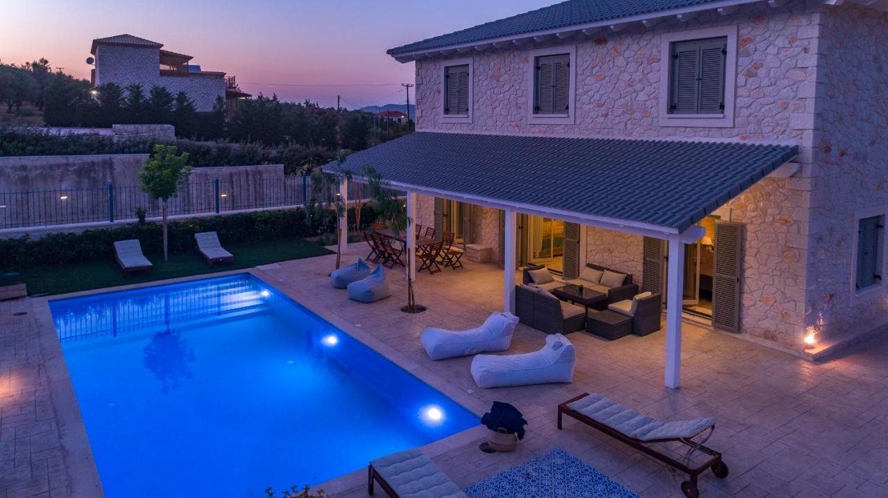 Zante Soleil - High-End Stone Villa With Swimming Pool Lagopodhon Exterior photo